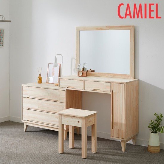 HNK3 편백나무 이동 화장대 세트 1000