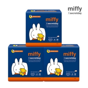 시크릿데이 미피 입는 오버나이트 중형 4개 (3팩(12개))_이미지