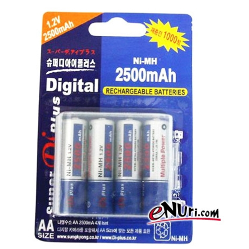성경시스콤 슈퍼 디플러스 2500mAh [8개]