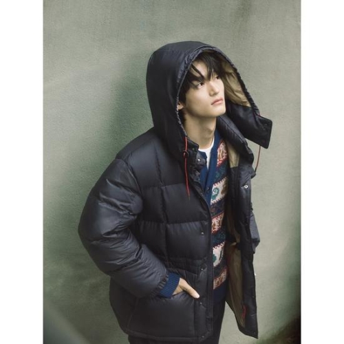 빈폴 남성 카라코람 구스다운 파카 네이비_BC5Z38C31R_이미지