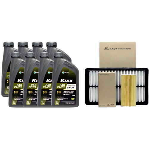 GS칼텍스 킥스 파오 C2/C3 5W30 8L + 순정필터 현대 올뉴 투싼 2.0 디젤_이미지