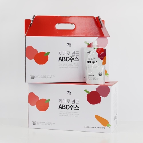 김재식헬스푸드 제대로 만든 착즙 ABC주스 100ml 30팩 2박스