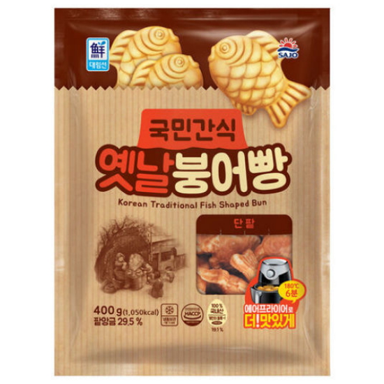 사조대림 대림선 국민간식 옛날 붕어빵 단팥 400g (8개)