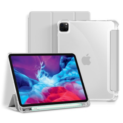 케이안컴퍼니 iPad Pro 12.9 4세대 아이코어 애플펜슬 수납 클리어 케이스_이미지