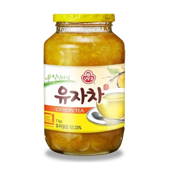 오뚜기 힐링타임 유자차 1kg (9개)