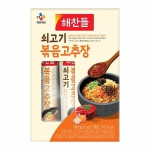 CJ 만능요리 해찬들 쇠고기 볶음 고추장 60gx3입 믿고먹는 우리집 건강한식재료 엄마맛집_이미지