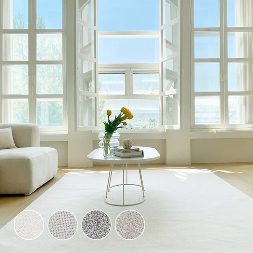 한일카페트 트위드 먼지없는 사이잘룩 사계절 여름 거실 러그 (200x150cm)_이미지