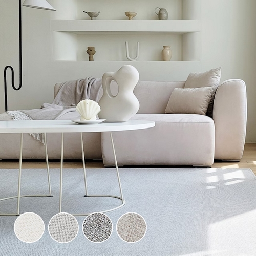 한일카페트 트위드 먼지없는 사이잘룩 사계절 여름 거실 러그 (200x150cm)_이미지