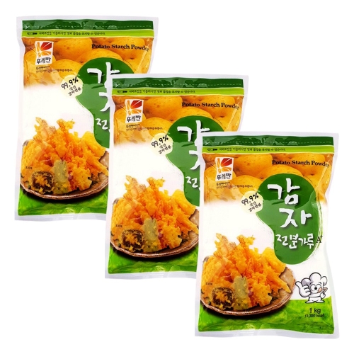 뚜레반 감자 전분가루 A+ 1kg 3개