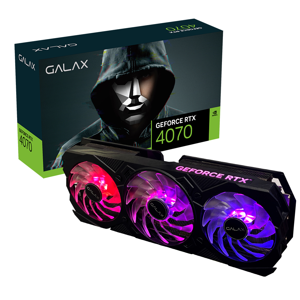 갤럭시 GALAX 지포스 RTX 4070 EX GAMER BLACK OC D6X 12GB
