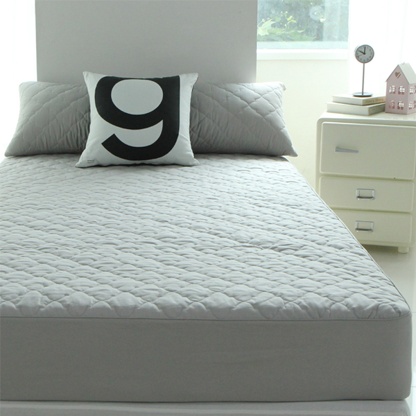 미담 바숨 순면누빔 침대 매트리스커버 (슈퍼라지킹 SLK)_이미지