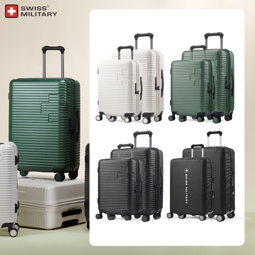 스위스밀리터리 75cm 28인치 55cm 20인치 캐리어 세트 모티반 SM-H328EPSET 바닐라화이트 55cm+75cm 20형확장형+.._이미지