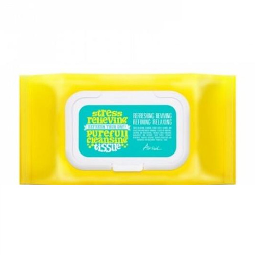 아리얼 스트레스 릴리빙 퓨어풀 클렌징 티슈 15매 (1팩)_이미지