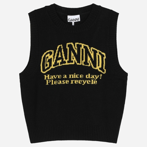 가니 K2091 099 그래픽 오넥 울 베스트 블랙