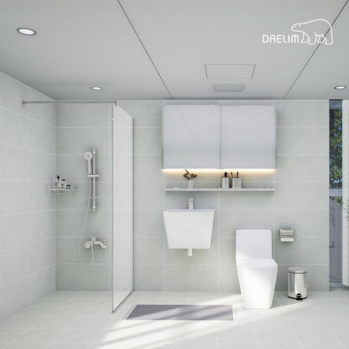 대림바스 코나그레이 LED 슬라이딩장형 거실욕실_이미지