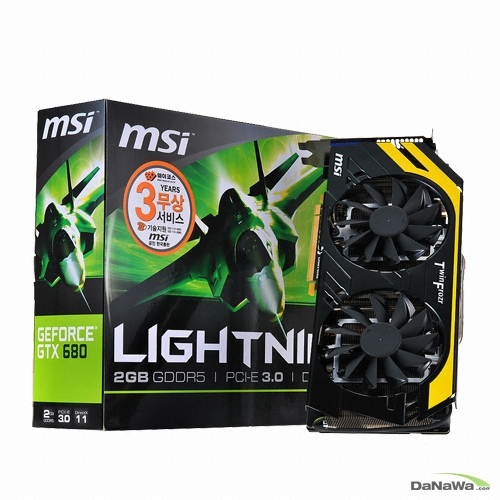 MSI 지포스 GTX680 N680GTX 라이트닝 L D5 2GB 트윈 프로져4_이미지