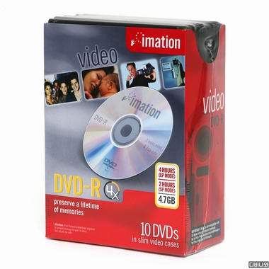 이메이션 DVD-R 4.7GB 4x 무비슬림 10장