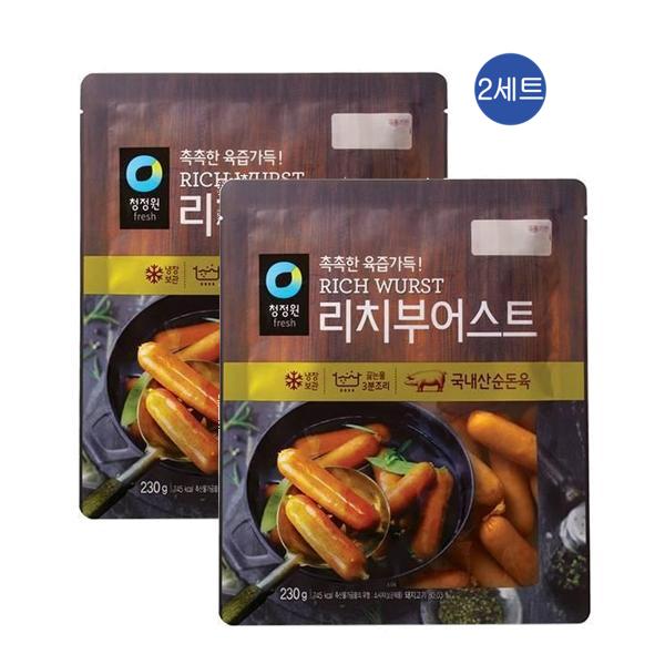 대상 청정원 리치부어스트 230g (4개)_이미지
