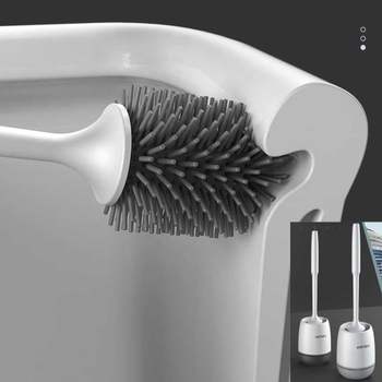 스마트 297JQC18 착지형 변기솔 클리너 청소솔 그레이 신혼집