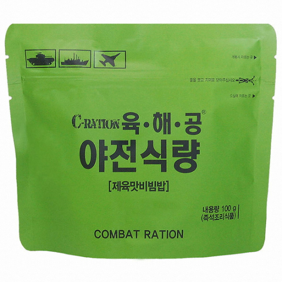 참미푸드 육해공 야전식량 제육맛 비빔밥 100g이미지입니다. 누르면 해당 게시물로 새창이동합니다.
