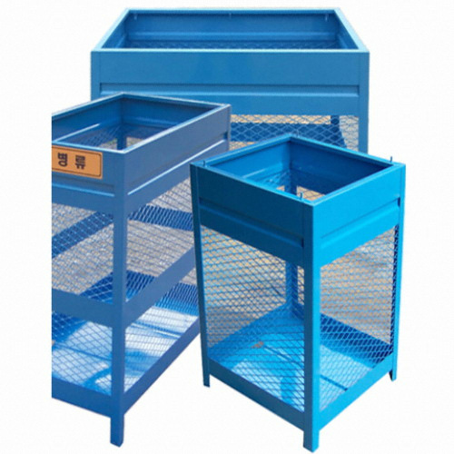 [불명] 철재 사각 분리수거함 (400L)_이미지