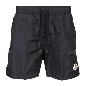 몽클레르 블랙 드로스트링 웨이스트 로고 패치 박서 수영복 K2091 2C0000653326 743