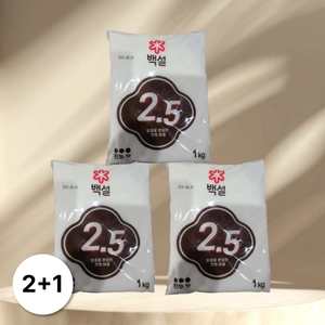 CJ제일제당 백설 발효 조미료 2.5 1kg (3개)