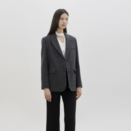 울 알파카 블렌드 싱글 자켓 C261MSF101
