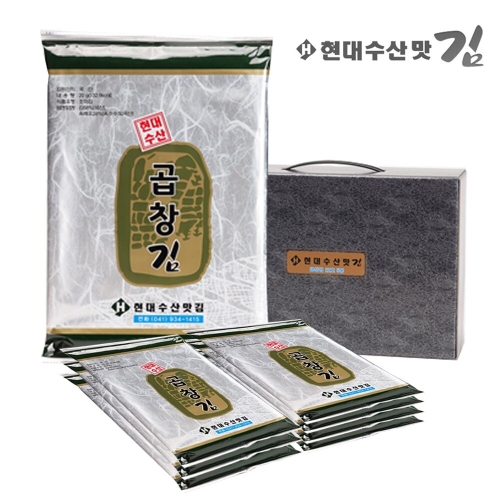 현대수산맛김 보령 대천김 곱창김 전장김 6봉/조미김/구운김_이미지