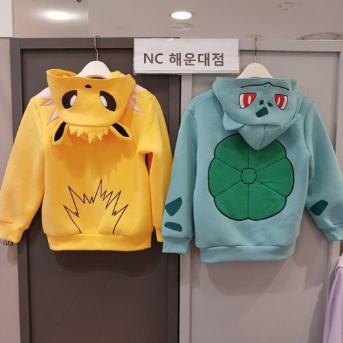 와우 쥬피썬더이상해씨포켓몬 코스튬 후드집업 OHJM24W1C