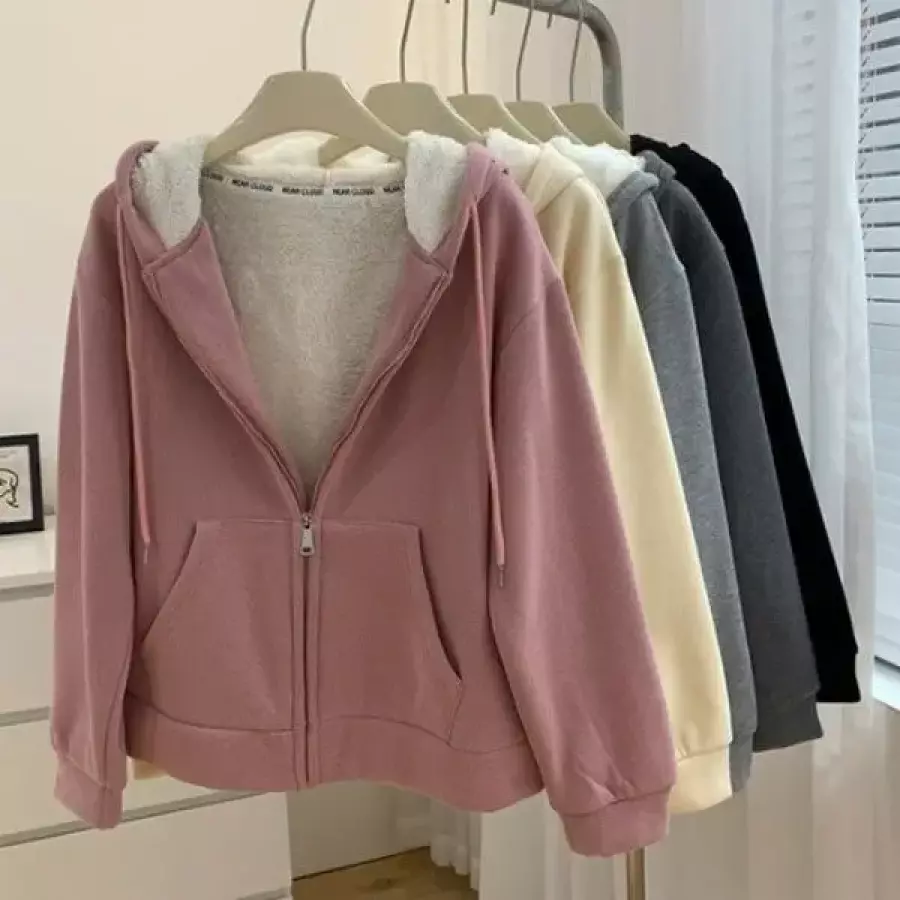 포인트 데일리 HH-E33 여성 양털 기모 후드 집업 3컬러 다잇템 패션_26975692_588872