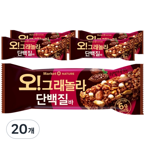 오 그래놀라 단백질바 40g 20개