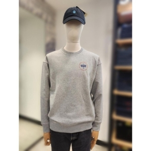 리바이스바디웨어 YO몰 LEVIS 공용 릴렉스드핏 기모 맨투맨티셔츠 그레이 A5027-05_이미지