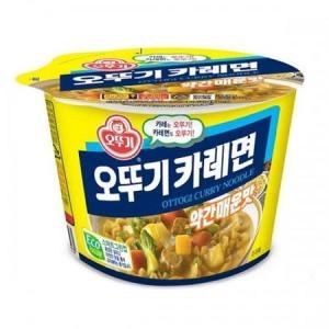 오뚜기 카레면 약간매운맛 용기 110g