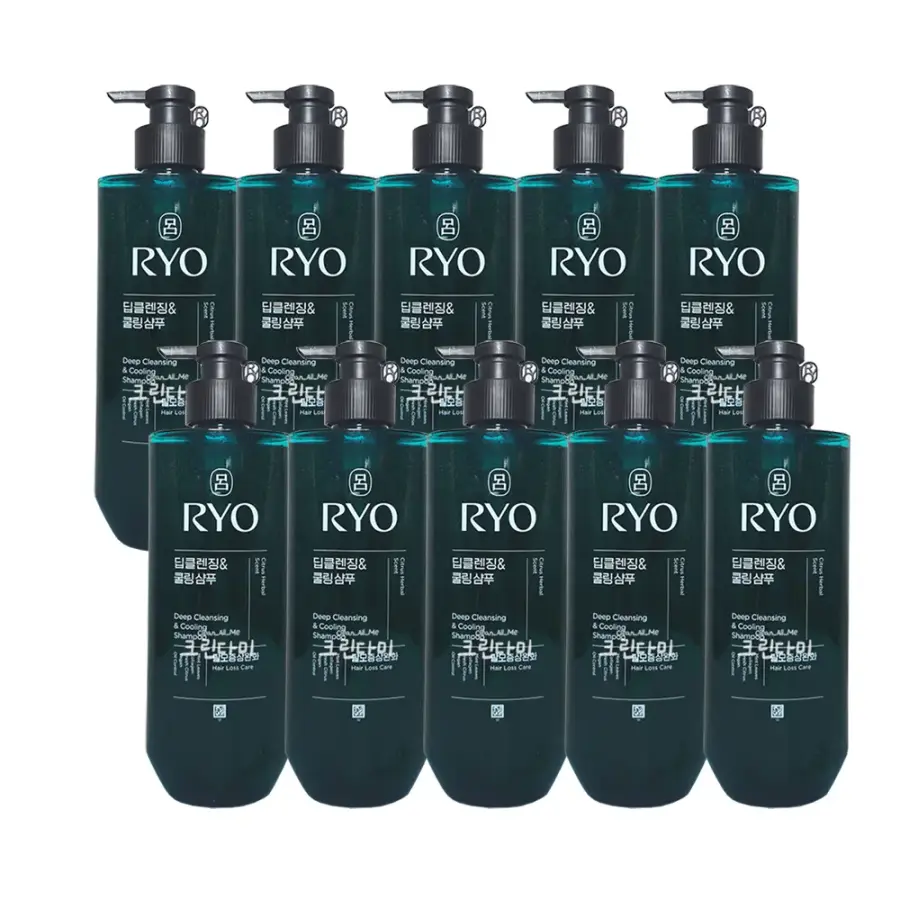 아모레퍼시픽 려 청아 딥클렌징 쿨링 샴푸 592ml (10개)