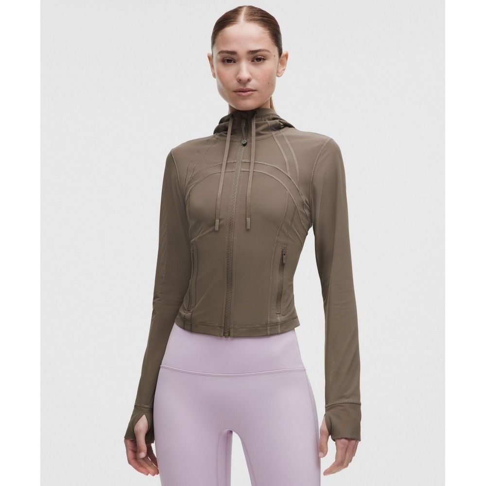 룰루레몬 LULULEMON 디파인 크롭 후드 재킷 메쉬 NOMD LW3JHWS-035955 273442
