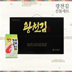 광천김 선물세트 새우 재래 식탁김 15gx30봉