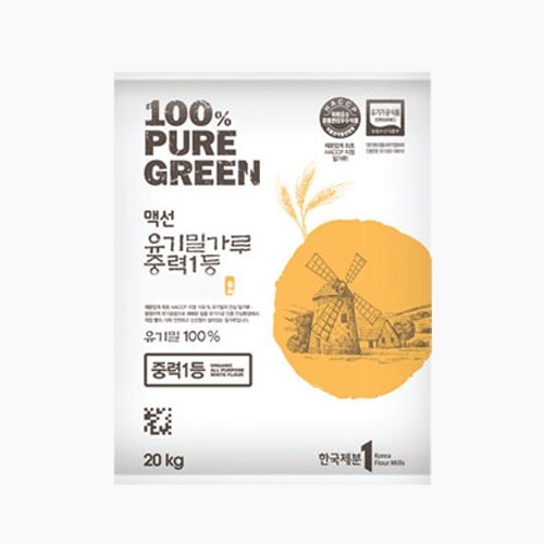 사조동아원 맥선 유기농 밀가루 중력1등 20kg (1개)_이미지
