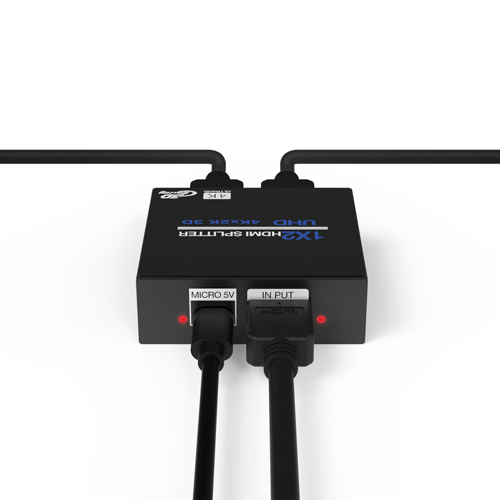 �������������ͽ� �ؽ�Ʈ 1:2 4K UHD HDMI �й�� (NEXT-502SP4K)