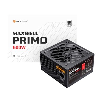 맥스엘리트 MAXWELL PRIMO <b>600W</b> 80PLUS스탠다드 플랫