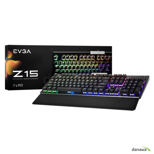 EVGA Z15 RGB 게이밍 키보드 한글 (은축)