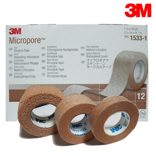3M 마이크로포 살색 반창고 2.5cm 12개