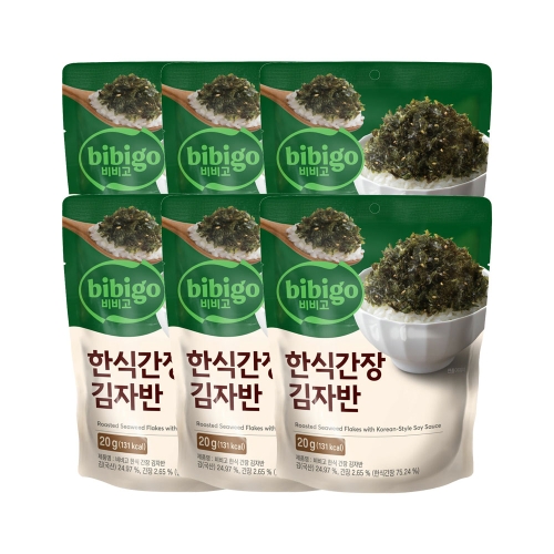 CJ제일제당 비비고 한식간장 김자반 20g (6개)_이미지