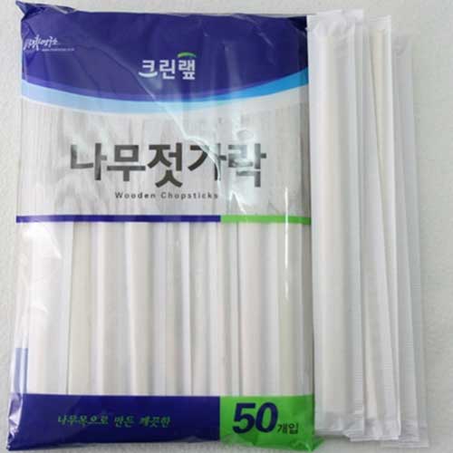 크린랲 나무젓가락 30개 (5팩(150개))_이미지