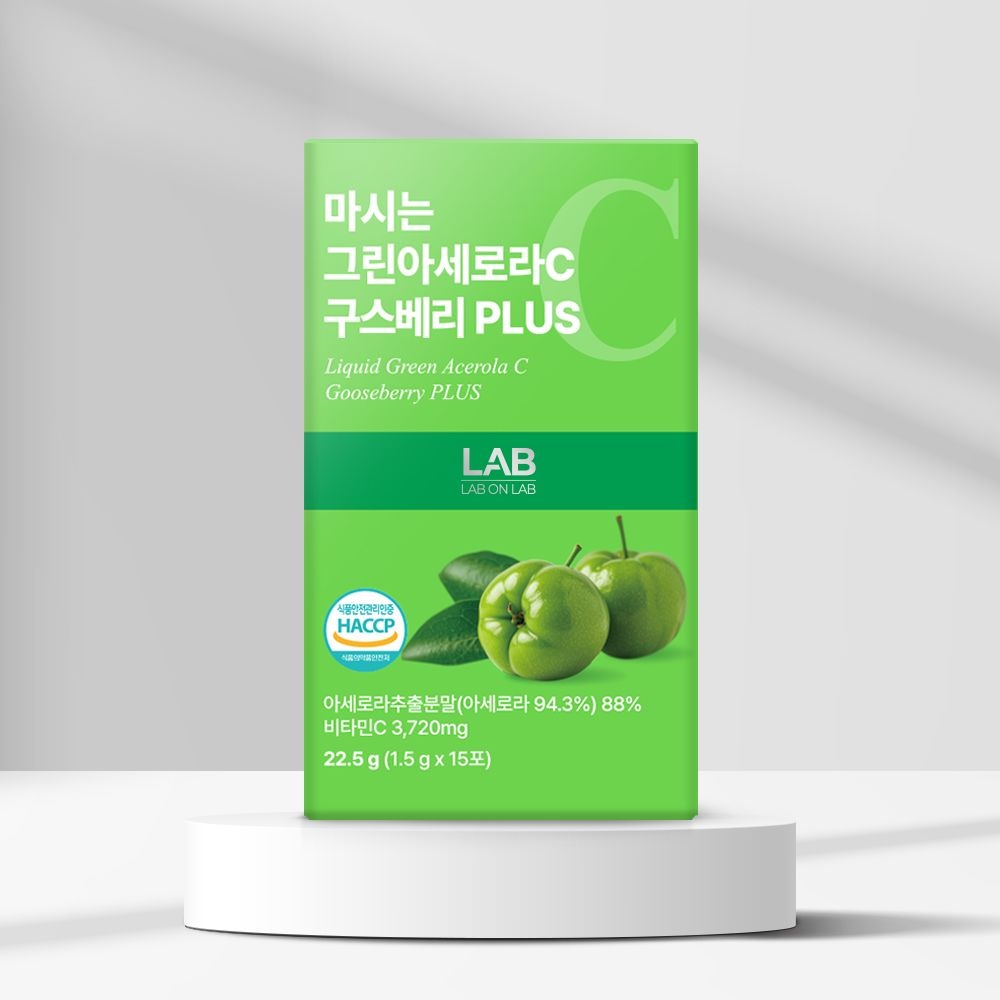 랩온랩 마시는 그린아세로라C 구스베리 PLUS 1.5g 15포