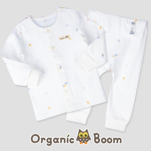  오가닉붐 인증받은 진짜 오가닉 25년 청사해 뱀띠해 무형광 유기농 아기뱀 봄 가을 아기 양면 내의 142223