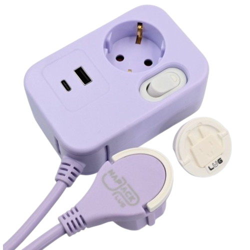 러그박스 1구 16A 메인스위치 C타입 USB 스윙탭 (1.5m)_이미지