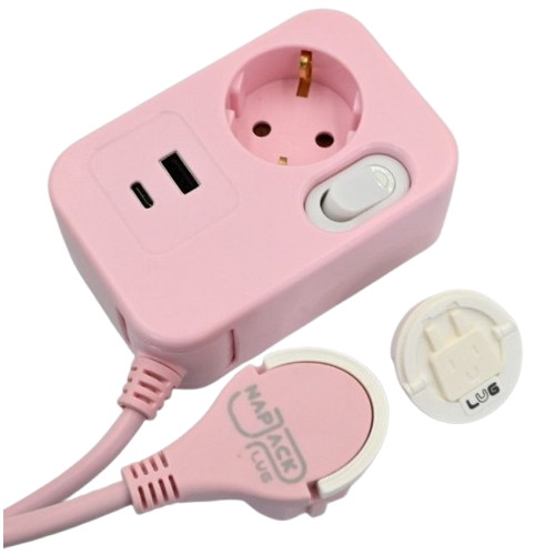 러그박스 1구 16A 메인스위치 C타입 USB 스윙탭 (1.5m)_이미지