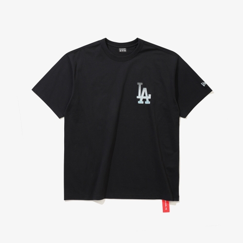 뉴에라 MLB LA 다저스 하프톤 티셔츠 블랙_15147539