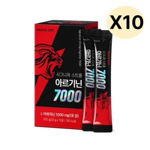 한미양행 뉴트리디데이 시그니처 스트롱 아르기닌 7000 15포 (10개)_이미지